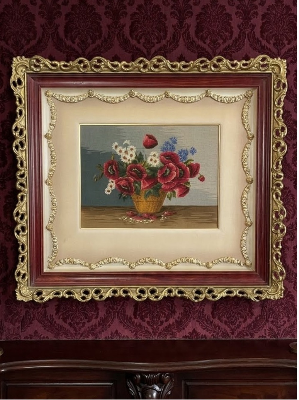 Floral Embroidery Wall Art in AMAZING frame
Pro framing
Victorian